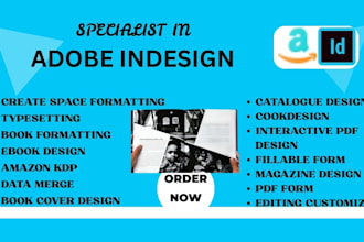 do adobe indesign ebook magazine book layout brochure newsletter, amazon KDP