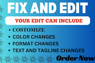fix, edit, revamp, modify or redisign your existing logo