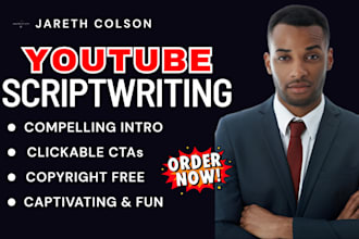be your youtube scriptwriter and do script writing for your cash cow videos