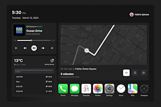 integrate carplay and android auto function in any car screen or any app