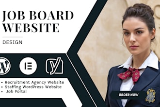 design job board website design staffing website requirement agency website