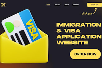 design immigration website, visa application website, visa consulting website