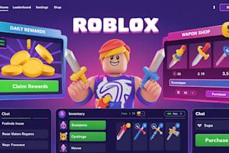 design ui ux designer roblox ui game ui ui animation and roblox script