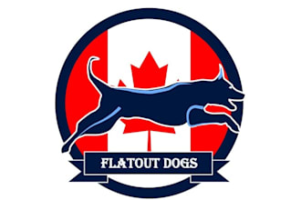 design super canadian dog agility business logo