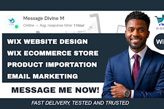 wix website design wix ecommerce store setup product import and email marketing