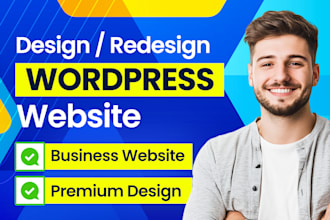 do wordpress website development, design or redesign wordpress business website