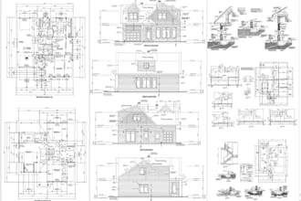 draft structural drawing, city permit blueprints, foundation, mep, framing plans