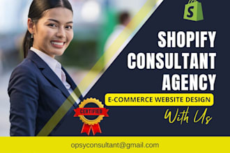 be your shopify website consultant ecommerce consultation shopify developer