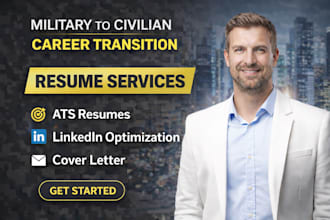 deliver military to civilian resume writing service for US veterans