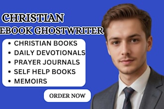 ghostwrite christian ebooks daily devotionals prayer journal memoir self help