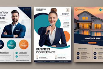 design professional business, event, and real estate flyers