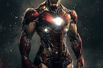 do a favorite superhero character art for you