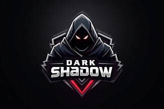 make modern dark shadow logo for you with a new concept