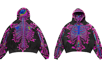 make modern streetwear tshirt or hoodie design