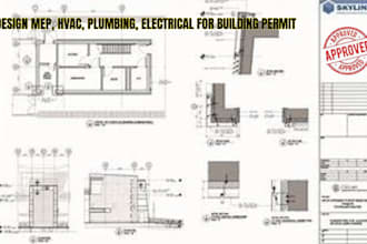 design mep, hvac, plumbing, electrical for building permit
