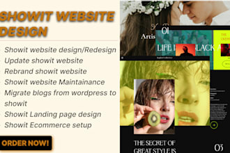 showit website showit template photography website update showit customization