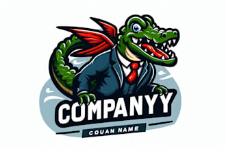 design beautiful  animal alligator mascot logo with free revisions