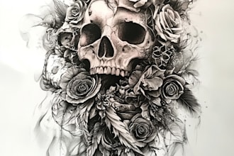 draw a custom tattoo design for you