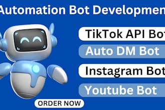do social media bot, tiktok bot instagram api bot, youtube bot, auto follow bot