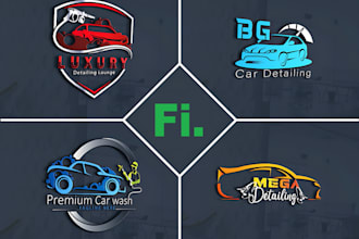 design eyecatching auto detailing, car wash, automotive logo