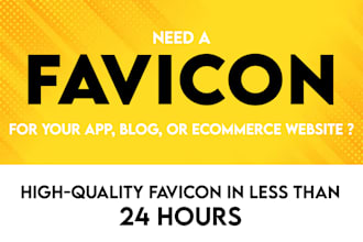 design a stunning logo favicon within 24 hours