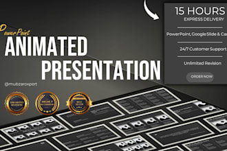 create animated template powerpoint, google slide, canva presentation