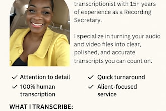 transcribe audio to text and do video transcription