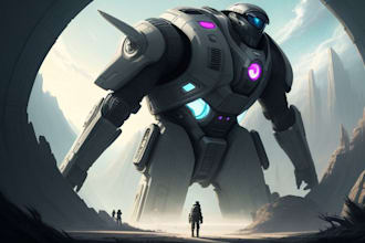 draw concept art, sci fi illustration and sci fi art