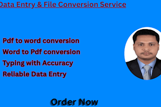 here I am for you convert pdf to word,word to pdf,typing with accuracy
