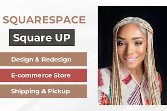 create stunning ecommerce website for square and squarespace