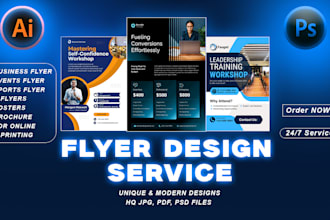 do unique and amazing flyer design for facebook and instagram and your business
