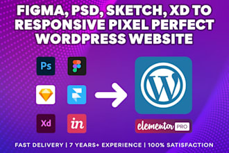 clone figma to kadence, elementor, bricks builder, acf
