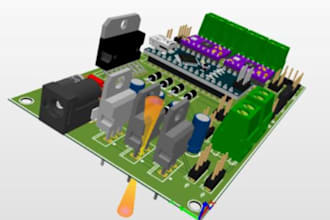 make pcb designs, schematic, layout and circuit, arduino programming,3d printing