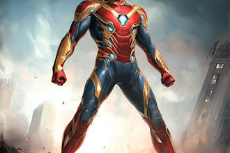 draw you into amazing superhero comic cartoon characters