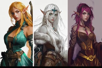 draw your d and d character and oc