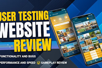 user testing for website, android app, ios, game QA review user experience