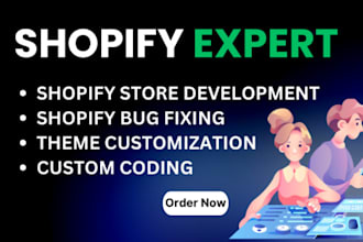be your shopify developer, expert in design, clone, liquid coding and bug fix