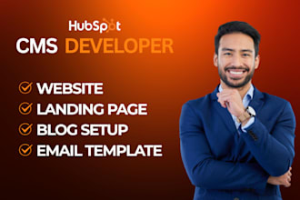 setup hubspot cms, hubspot website, hubspot landing page, hubspot automation,