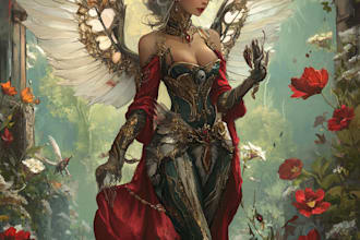 create a fantasy character or other concept art for you