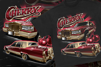 make awesome cars and automotive t shirt illustration
