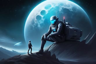 do a sci fi art , sci fi character and concept art