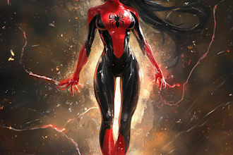 make superhero comic character art or comic book art