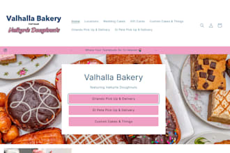 build ecommerce bakery store bakery website pastries website cupcake website