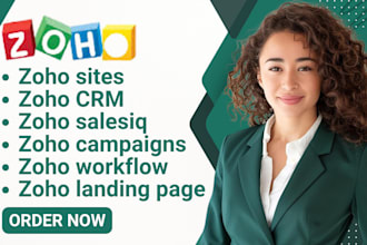 do zoho crm, zoho form, zoho campaigns, zoho landing page, zoho sites, zoho one
