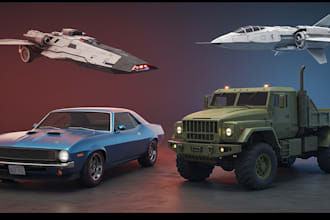do 3d car modeling, 3d truck, rc car model, spaceship, aerospace, gtav, fivem