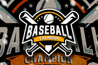 do baseball team jersey or sports club logo design
