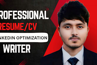 write fully optimized resume, CV, cover letter and linkedin