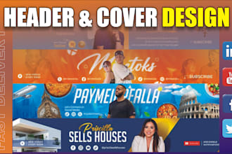 design attractive facebook, twitter, linkedin cover and youtube banner