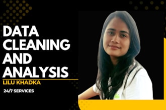 data cleaning, removing duplicates, splitting and many more related to excel