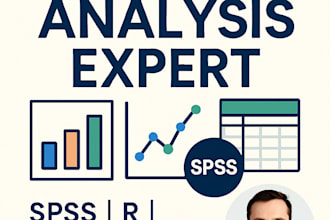 do expert statistics, data analysis, spss, excel, r, python support